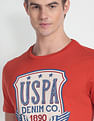 U.S. Polo Assn. Denim Co. Crew Neck Brand Print T-Shirt