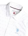 U.S. Polo Assn. Kids Boys Vertical Striped Oxford Shirt