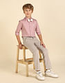 U.S. Polo Assn. Kids Boys Pure Cotton Regular Fit Shirt