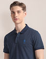 U.S. Polo Assn. Typography Print Slim Fit Polo Shirt