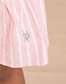 U.S. Polo Assn. Kids Girls Vertical Stripe Cotton Dress