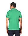 U.S. Polo Assn. Striped Collar Solid Polo Shirt