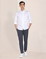 U.S. Polo Assn. Mid Rise Flat Front Casual Trousers