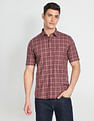 Arrow Sports Checkered Half Sleeve Casual Shirt