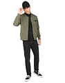 Flying Machine Appliqued Logo Polyester Bomber Jacket