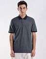 Calvin Klein Jeans Regular-Fit Heathered Cotton Polo Shirt