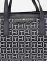 Tommy Hilfiger Logo Blue Polyester Hand Bag