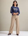 U.S. Polo Assn. Women Metallic Embroidered Logo Sweatshirt