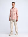Flying Machine Slim Fit Solid Cotton Shirt