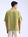 Flying Machine Oversized Twill Solid Shirt