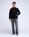 Flying Machine Brand Embossed Relaxed Fit Sweatshirt