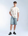 Flying Machine Floral Printed Relaxed Fit T-Shirt