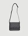 Tommy Hilfiger Printed Blue Polyester Sling Bags