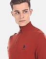 U.S. Polo Assn. High Neck Half Zip Sweater