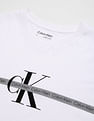 Calvin Klein Brand Print Cotton T-Shirt