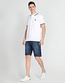 U.S. Polo Assn. Denim Co. Mid Rise Stone Wash Denim Shorts