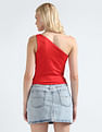 Tommy Hilfiger One Shoulder Stretch Crop Top