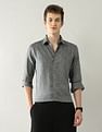 Arrow Newyork Textured Manhattan Slim Fit Jaquard Shirt