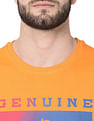 AD by Arvind Crew Neck Graphic Print T-Shirt