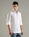 Tommy Hilfiger Solid Slim Fit Cotton Shirt