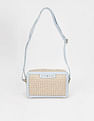 Tommy Hilfiger Logo Beige Polyester Sling Bag