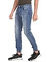 Calvin Klein Men Blue Stone Wash Four-Way Stretch Jogger Jeans