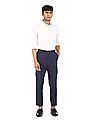 U.S. Polo Assn. Mid Rise Striped Smart Casual Trousers
