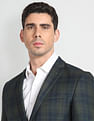 Arrow Tartan Check Knit Blazer