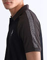 USPA Active Colourblocked Slim Fit Polo Shirt