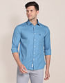 U.S. Polo Assn. Birdseye Dobby Textured Solid Shirt