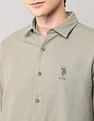 U.S. Polo Assn. Denim Co. Pure Cotton Regular Fit Dobby Shirt