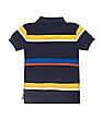 U.S. Polo Assn. Kids Boys Ribbed Collar Striped Polo Shirt