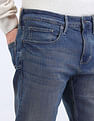 Flying Machine Slash Slim Tapered Mid Rise Jeans