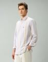 Arrow Sport Air Soft Manhattan Slim Fit Vertical Striped Shirt