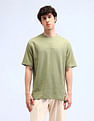Flying Machine Textured Cotton T-Shirt