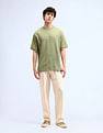 Flying Machine Textured Cotton T-Shirt