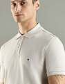 Tommy Hilfiger Solid Regular Fit Cotton Polo T-Shirt