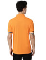 AD by Arvind Solid Cotton Pique Polo Shirt