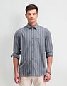 Arrow Sport Tailored Fit Vertical Stripes Shirt