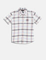 Tommy Hilfiger Kids Boys Checked Regular-Fit Cotton Shirt