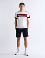 USPA Active Brand Embossed Slim Fit T-Shirt