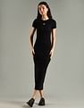 Tommy Hilfiger Cotton Crew Neck Bodycon Dress