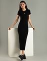 Tommy Hilfiger Cotton Crew Neck Bodycon Dress