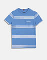 Tommy Hilfiger Kids Boys Striped Regular-Fit Cotton T-Shirt