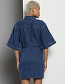 Calvin Klein Bell Sleeve Denim Shirt Dress