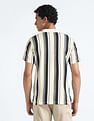 Flying Machine Vertical Stripe Cotton Polo Shirt