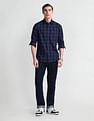 Arrow Sport Tartan Check Point Collar Shirt