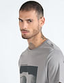 Flying Machine Tonal Graphic Print Cotton T-Shirt