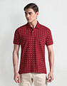Arrow Sports Geometric Print Regular Polo Shirt