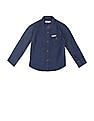 U.S. Polo Assn. Kids Boys Button Down Collar Solid Shirt